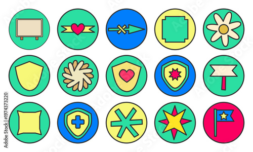 icon pack badges collection bundle