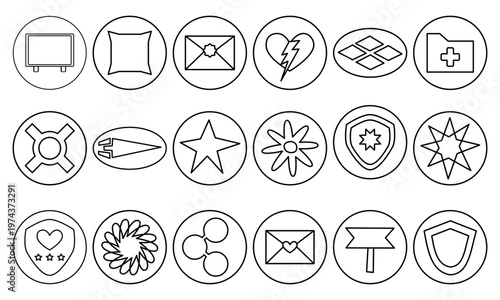 icon pack badges collection bundle