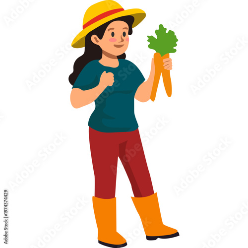 Activities of a Farmer Illustration