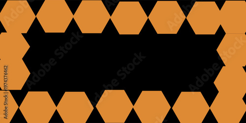 Regularly overlapping dark blue hexagonal background