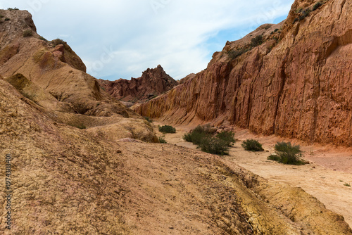 Martian landscape of Fairytale Canyon (Canyon Skazka)