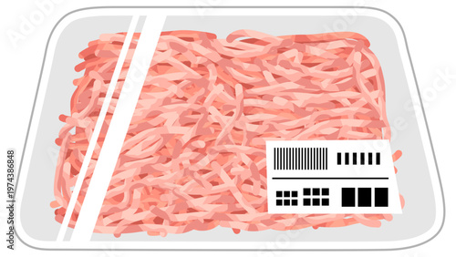 スーパーに置いている豚のミンチ
