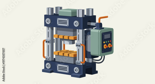 Industrial Hydraulic Press Machine for Manufacturing and Production.