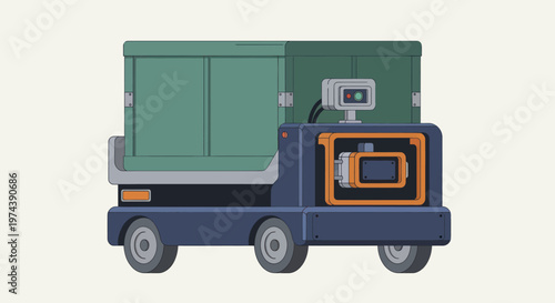 Autonomous Mobile Robot for Industrial Logistics and Warehouse Automation.