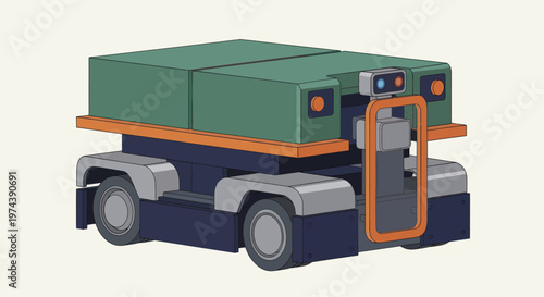 Autonomous Mobile Robot for Industrial Logistics and Automation.