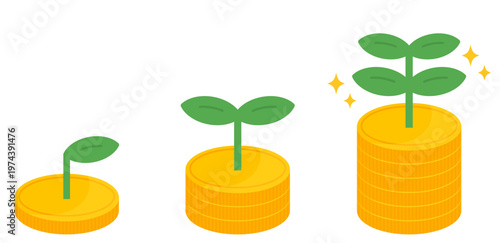 お金増えるイメージイラスト