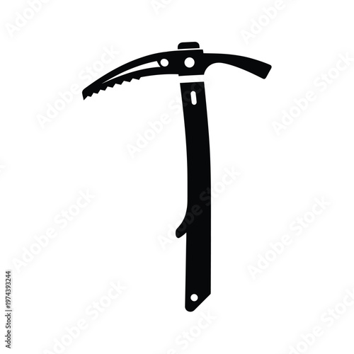 Ice Axe Icon Black Silhouette climbing mountaineering