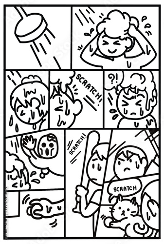 Hair Washing Mystery and the Feline Suspect