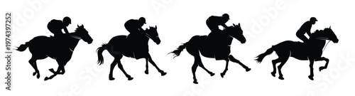 collection silhouette horse race