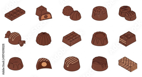 Assorted Chocolate Truffles And Boxed Bonbon Selection.