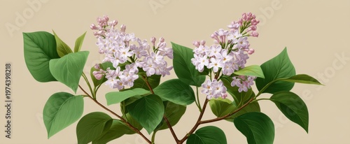 Wallpaper Mural Colorful flowering lilac bush in summer perfect for wedding invites greeting cards and decor Torontodigital.ca