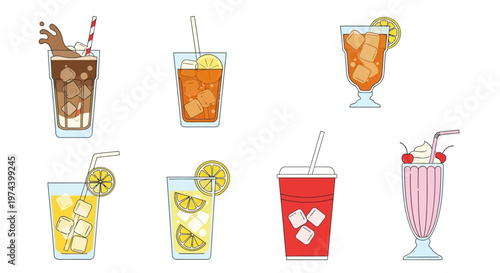 Monochrome line art illustration of DJ equipment including turntable headphones mixer and speakers.