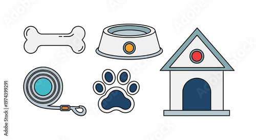 Monochrome line art illustration of DJ equipment including turntable headphones mixer and speakers.