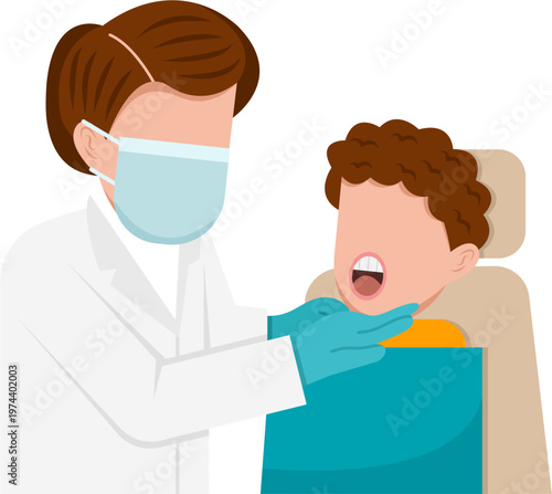 Male Dentist Examining Patient’s Teeth