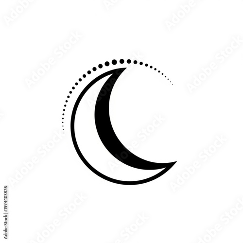 crescent moon and stars