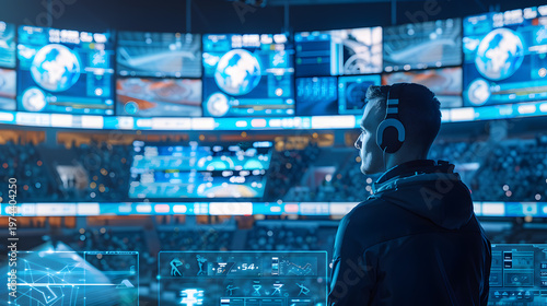 Sports managers using digital tools to analyze performance and improve team efficiency