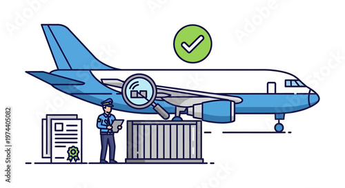 Airplane Inspection and Approval - Detailed Aviation Safety Check.