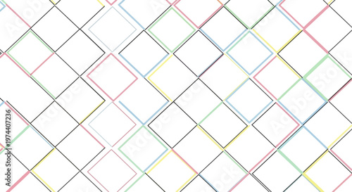 Colorful intersecting lines pattern design.
