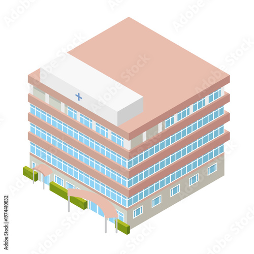 病院の建物イラスト