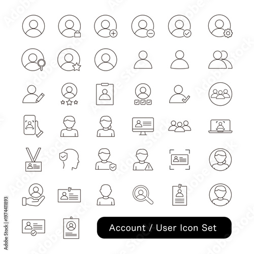 アカウント・ユーザーアイコンセット