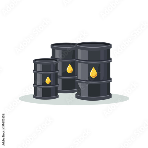 Oil Barrels Illustration. Crude Oil Barrel. Petroleum Barrels. Oil Drum Storage. Oil reserves. Petroleum industry.