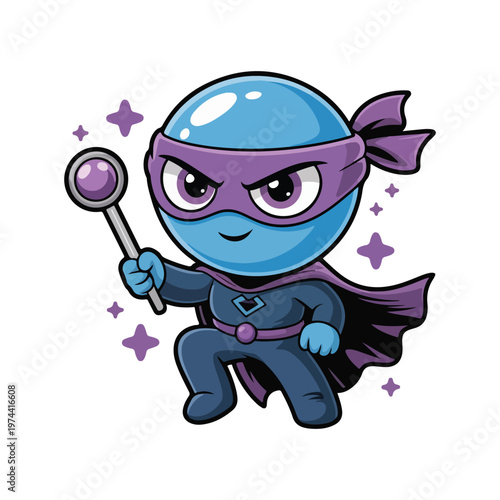 ninja warrior with sword vector