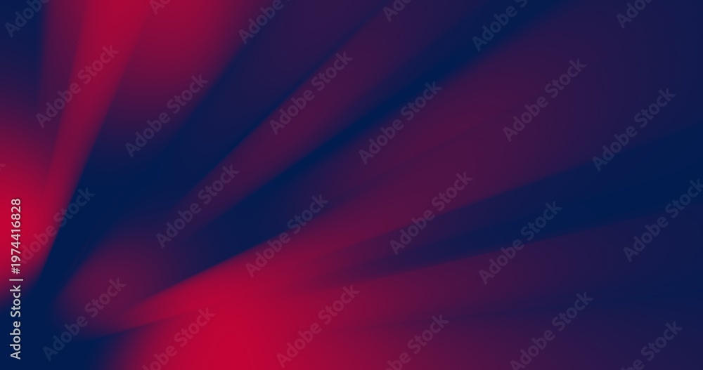 Obraz premium Sweeping magenta light rays from the bottom corner on dark navy. Modern energetic background for sports and technology themes