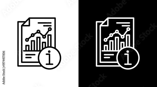 Information White Icon Set Design