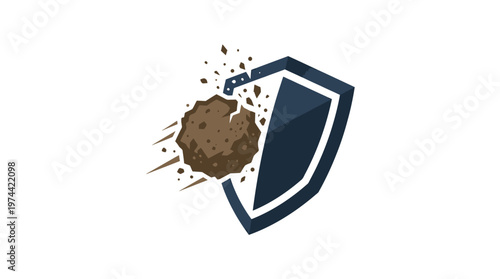 Abstract Shield Defending Against Incoming Object