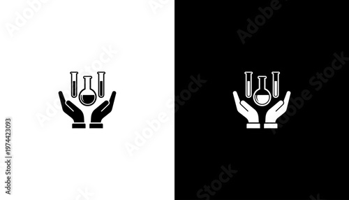 Hands Holding Cocktail Glasses Icon.
