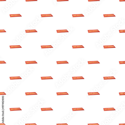 Red just married signs creating a seamless tile pattern for wedding themes