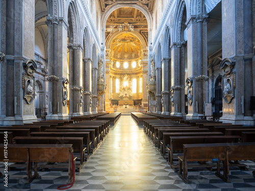 Duomo di Napoli (Naples Cathedral), gothic revival and baroque styled church in Naples, Italy
