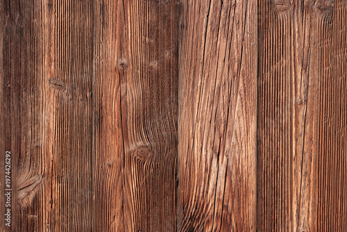 Wooden planks arranged in a vertical pattern show natural grain and textures in a simple wooden surface
