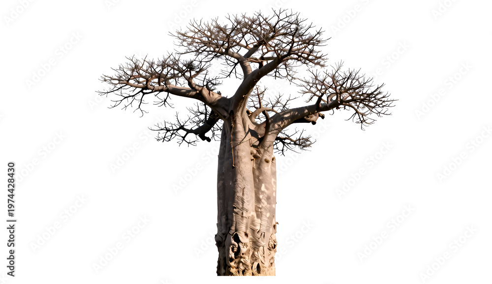 Fototapeta premium dead tree isolated on white
