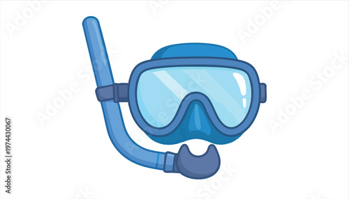 Blue Snorkel Mask for Underwater Exploration and Swimming.