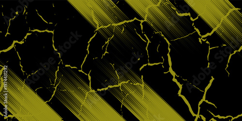 yellow black brush wrap car sticker pattern abstract banner sporty lines black yellow color combination grunge brush modern pattern. vector eps10.