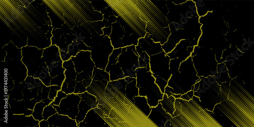 yellow black brush wrap car sticker pattern abstract banner sporty lines black yellow color combination grunge brush modern pattern. vector eps10.