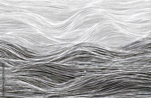 Uneven black lines of considerable thickness outline a grid upon white paper. The vertical lines congregate on the left side, and the horizontal lines stretch across the bottom. This is a minimalist