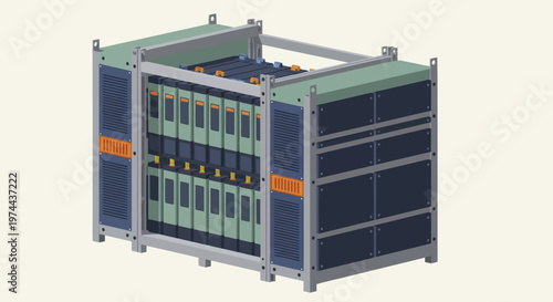 Detailed 3D render of a CubeSat satellite structure with solar panels and internal components.