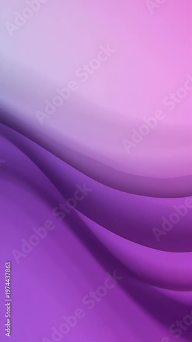 Abstract purple wave motion background featuring soft organic flowing curves with elegant transitions creating dynamic visual texture for digital artistic presentations or creative footage.