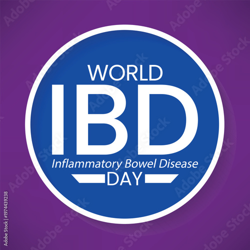 World IBD day, Inflammatory bowel disease day is observed every year on 19 May to raise awareness of Crohn's disease and ulcerative colitis. Vector illustration