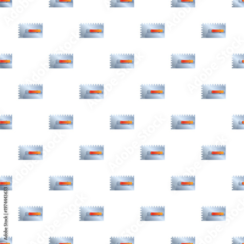 Trowel repeated graphic creating a modern construction tool seamless pattern