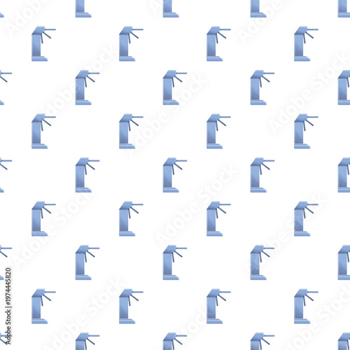 Turnstile elements forming a seamless pattern representing access, security, and control