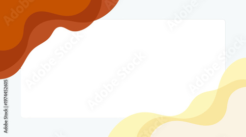 Abstract colorful curved shapes on soft pastel background in modern graphic banner design.
