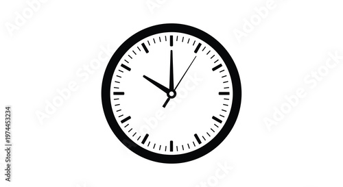 A classic analog clock displaying approximately ten past ten