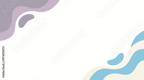 Abstract flowing ribbons and curved shapes in soft pastel tones for modern graphic design and backgrounds.