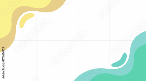 Colorful Abstract Background with Soft Curves and Waves for Design Projects.