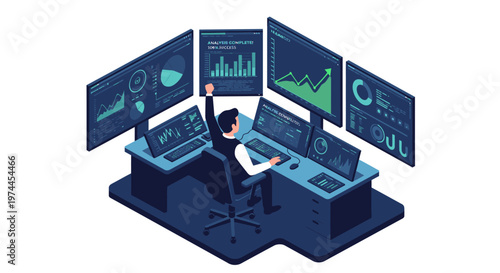 Hand pressing enter key on computer keyboard close-up