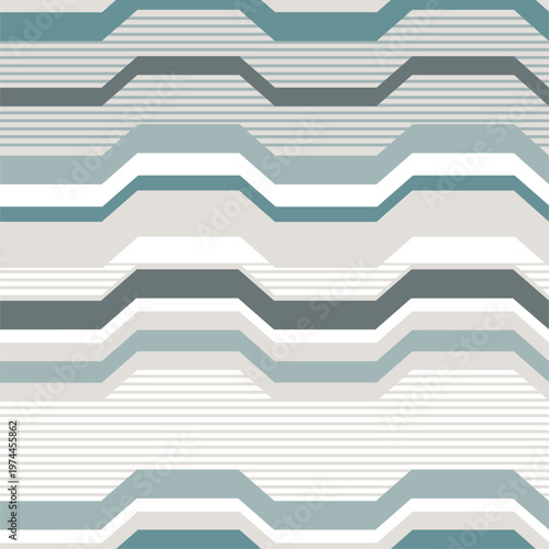 Rayure relief géométrique bleue et beige