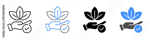 Natural Recovery and Therapy Icon Vector Illustration Editable